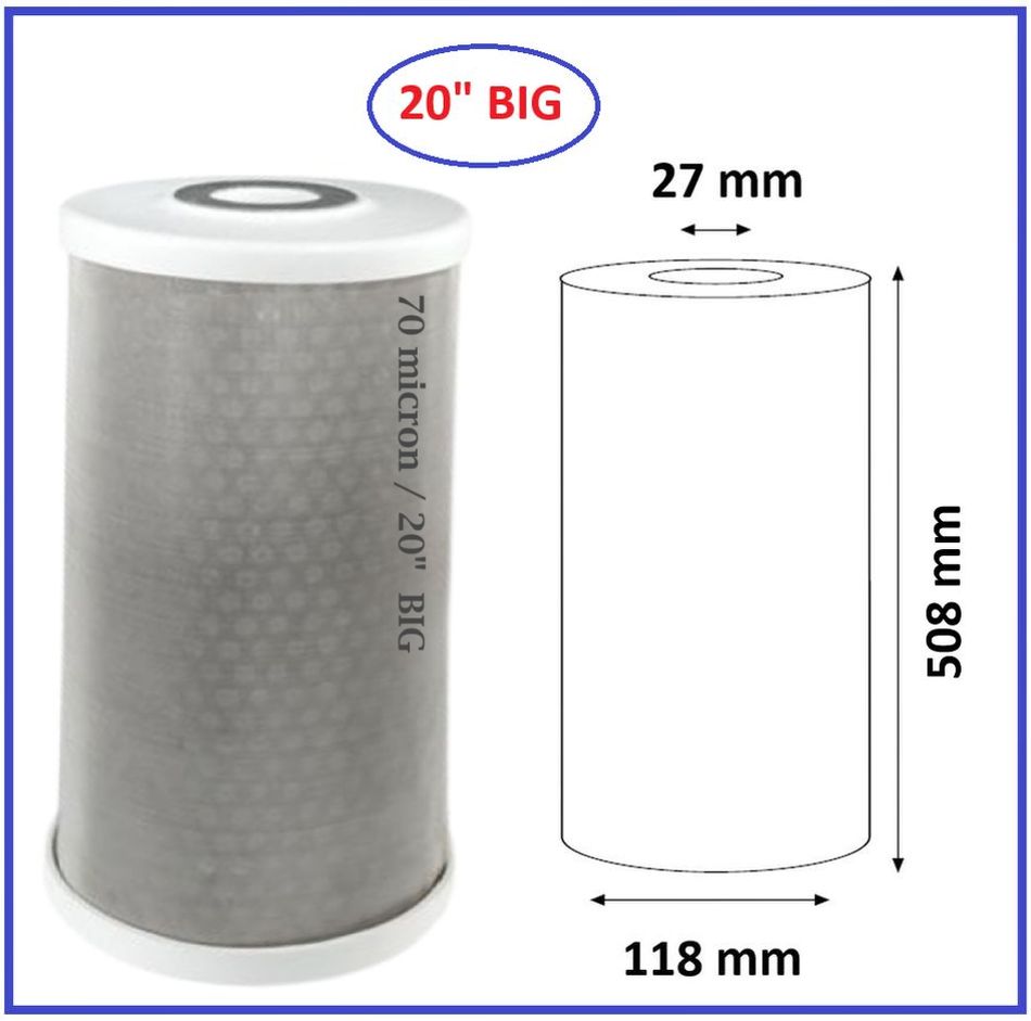 Ανταλλακτικό Φίλτρο Σίτας Ανοξείδωτη RA 20 BIG SX 70mcr Κεντρικής Παροχής Big Blue Atlas Filtri 20" Ανταλλακτικό Φίλτρο Σίτας Ανοξείδωτη RA 20 BIG SX 70mcr Κεντρικής Παροχής Big Blue Atlas Filtri 20"